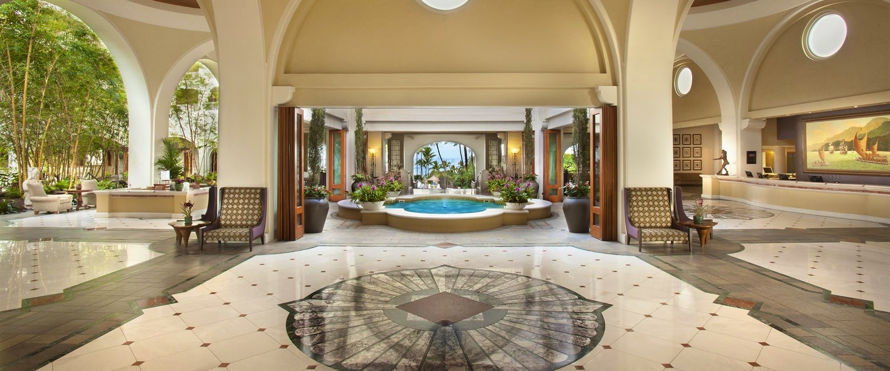 Lobby View At Fairmont Kea Lani, Hawaii 