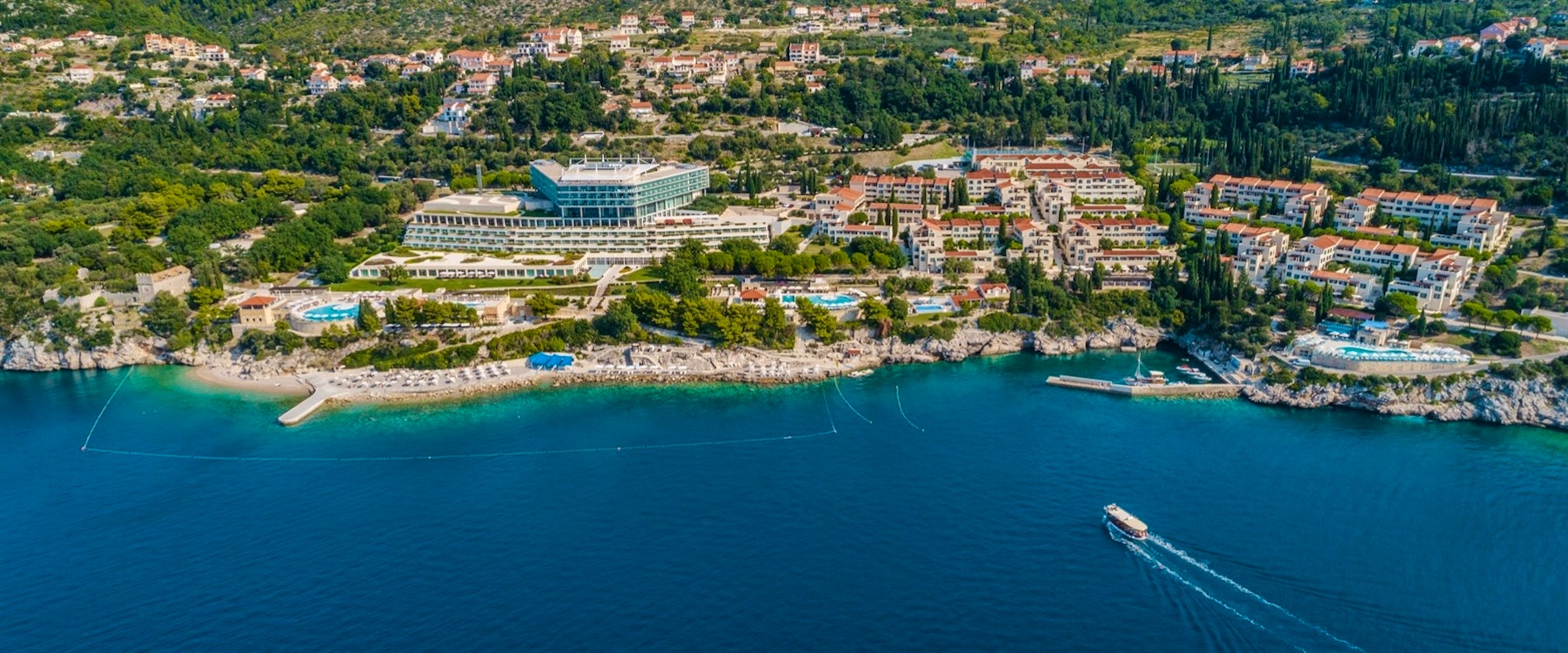 Aerial View of Sun Gardens, Dubrovnik, Croatia