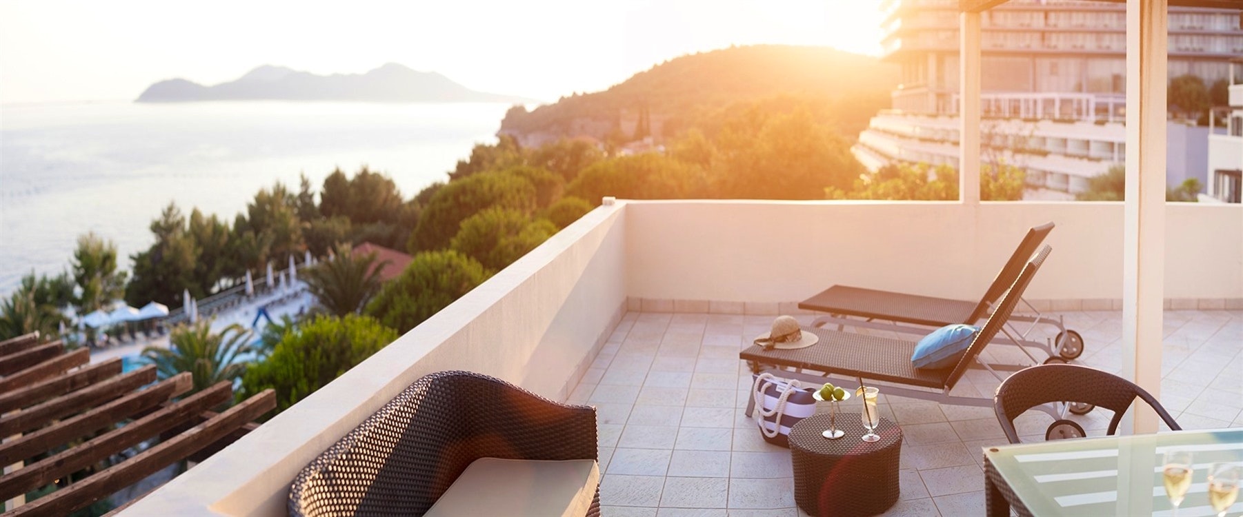 View from Balcony at Sun Gardens, Dubrovnik, Croatia