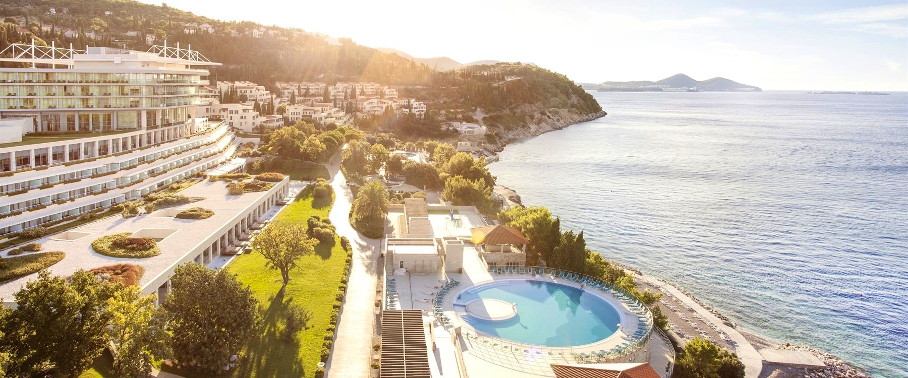 Aerial View of Sun Gardens, Dubrovnik, Croatia