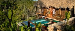 private swimming pool, Blancaneaux Lodge, Belize