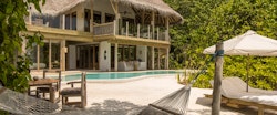 Exterior of 3 Bedroom Villa Suite with Pool at Soneva Fushi, Maldives, Indian Ocean
