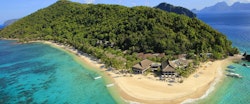 Aerial view at El Nido Pangulasian Island, Palawan