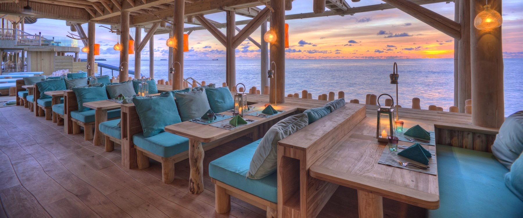 Out of the Blue Restaurant at Soneva Fushi, Maldives, Indian Ocean  