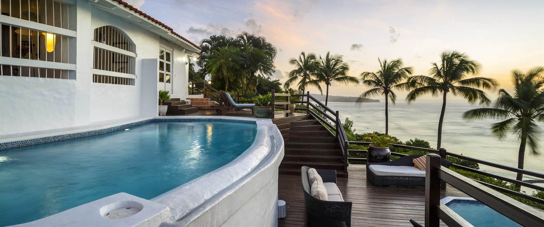 Pool area in Five Bedroom Estate Villa at Windjammer Landing