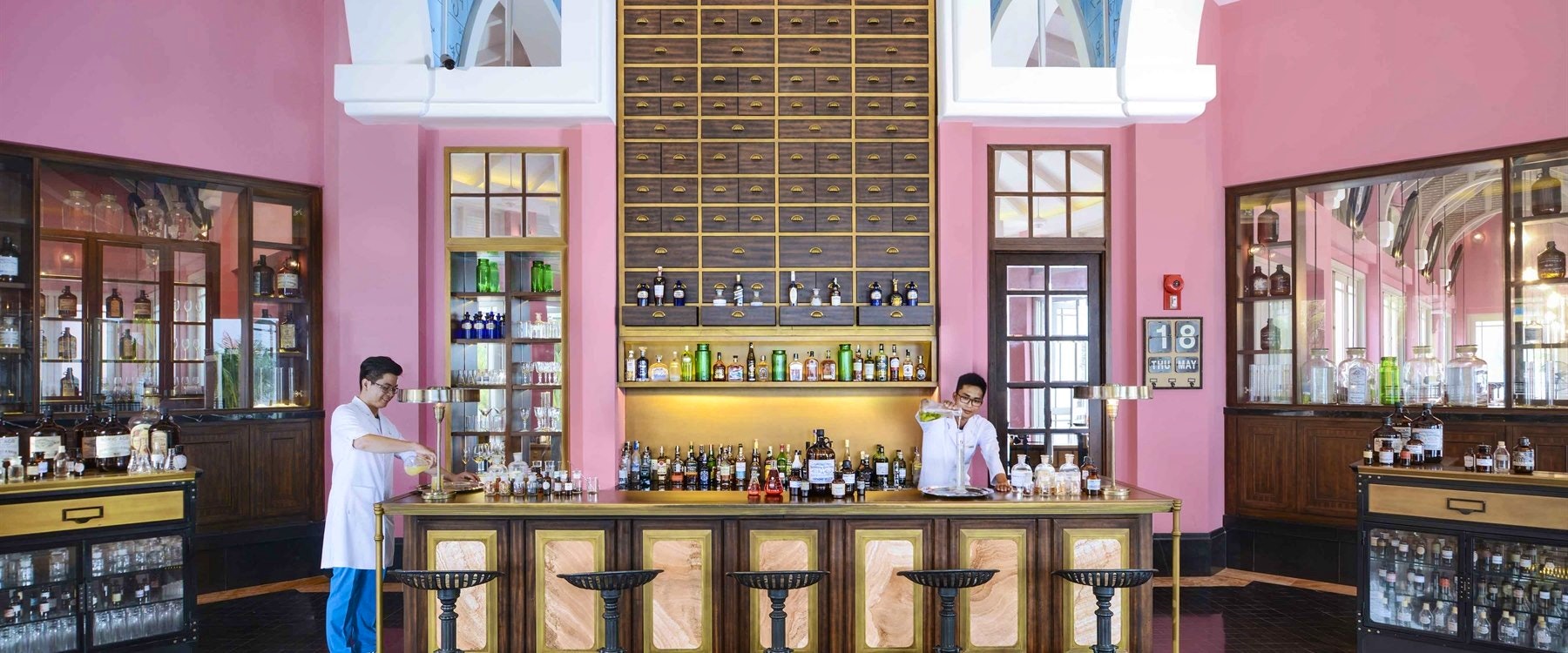 Department of chemistry bar at JW Marriott Phu Quoc Emerald Bay Resort & Spa, Vietnam
