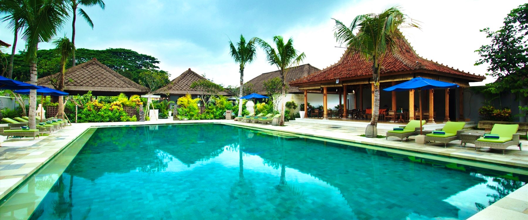 Swimming pool area at Sudamala Suites & Villas