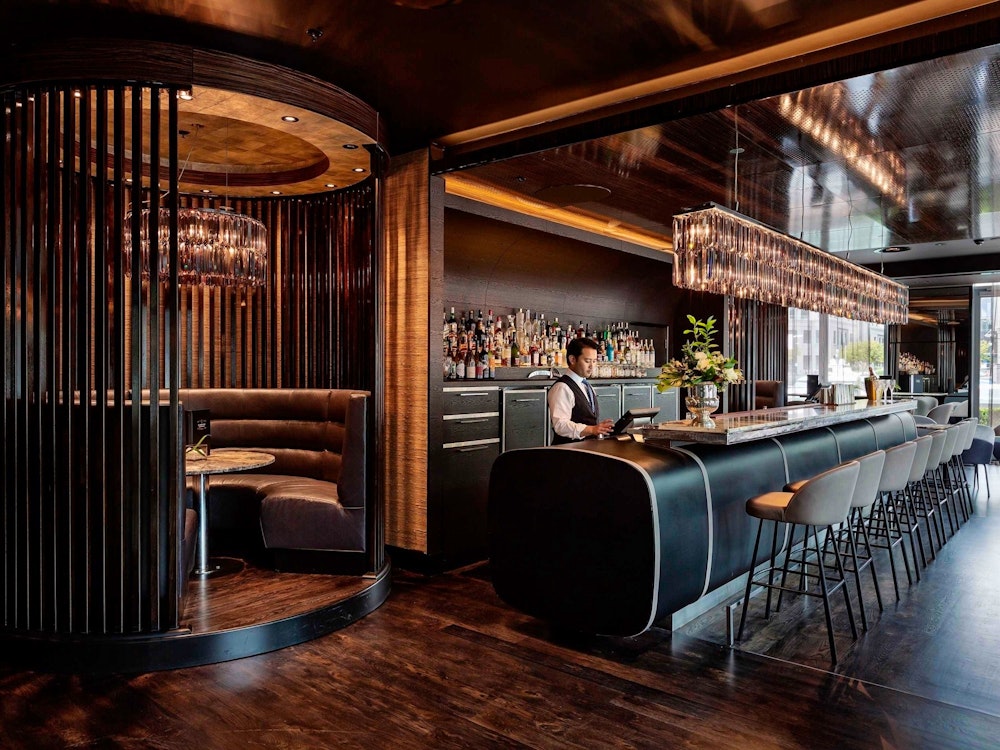 sabrage champagne bar at sofitel auckland viaduct harbour auckland