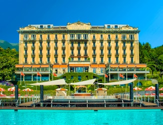 Escape to this iconic luxury hotel perched on the edge of Lake Como