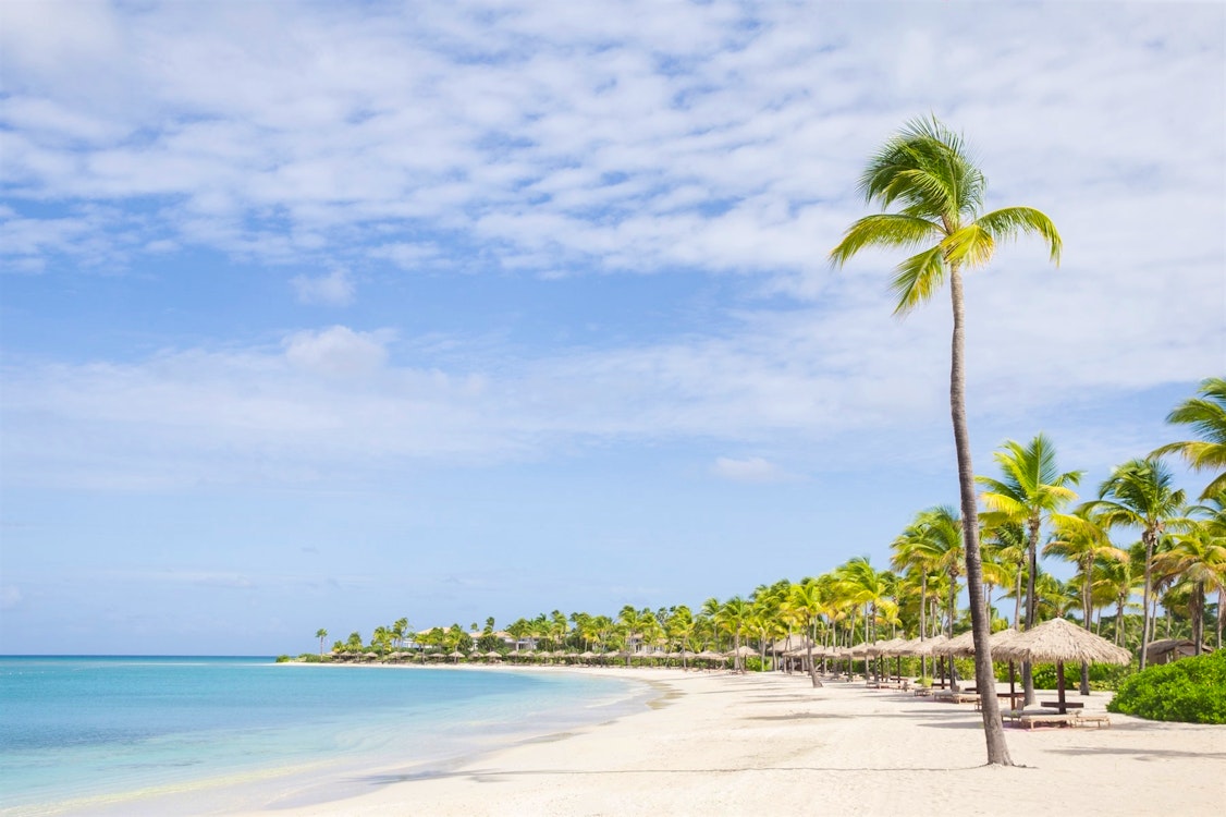 Beach at Jumby Bay Island, Antigua, Caribbean
