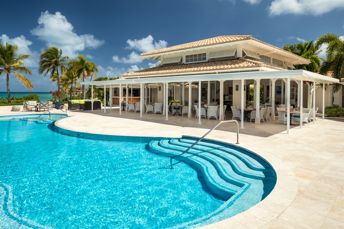 Pool Grille at Jumby Bay Island, Antigua, Caribbean