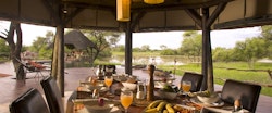 Villa dining at Okonjima