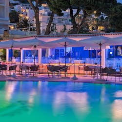Pool in the Evening at Grand Hotel Quisisana, Capri, Italy