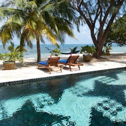 Swimming pool, Turtle Inn, Belize