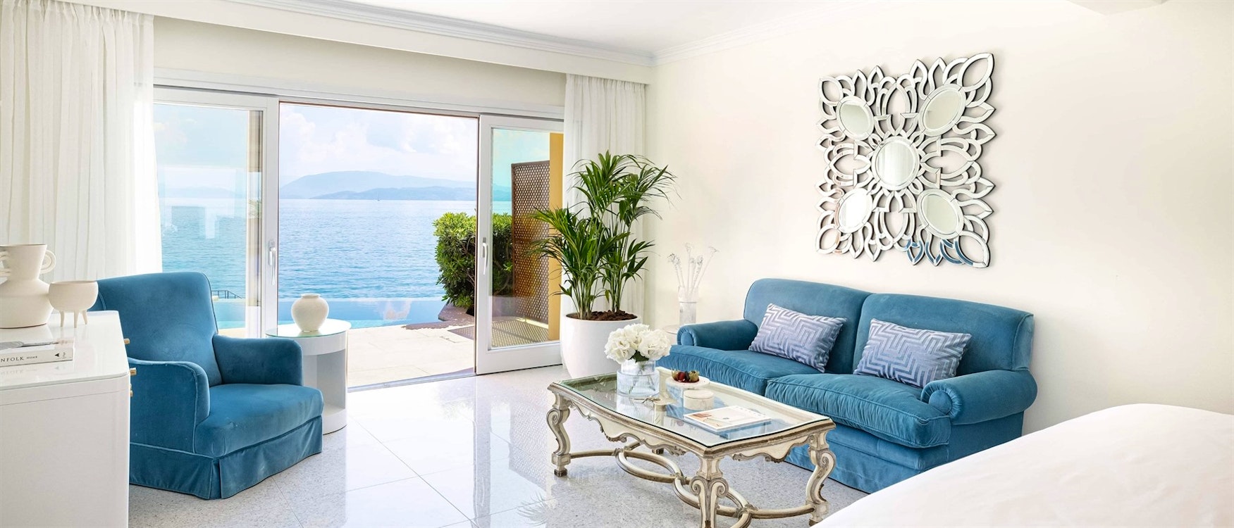 Elegant living space at the two-bedroom Roc Villa