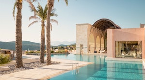 Escape to this boutique Cretan resort with spectacular views over Spinalonga Island<place>The Phaea Blue Palace</place><fomo>90</fomo>