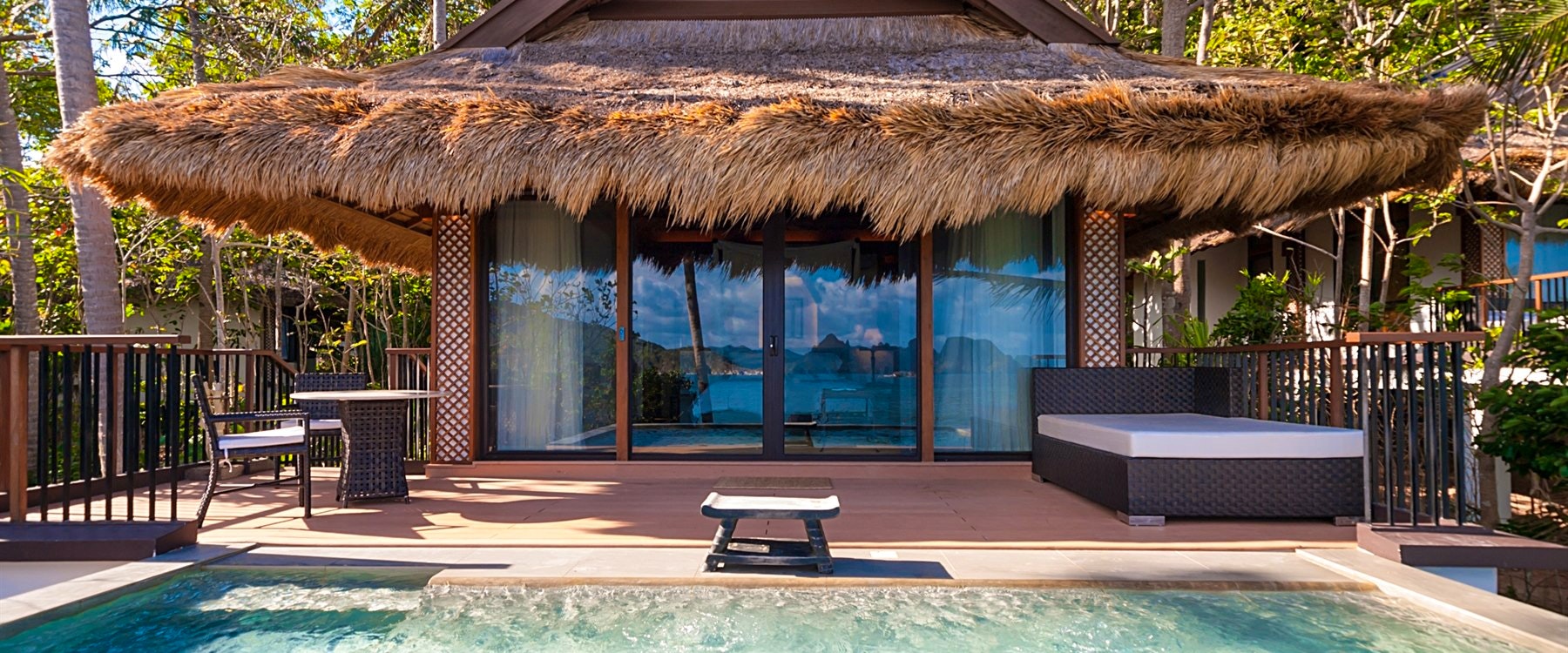 Pool villa at El Nido Pangulasian Island, Palawan