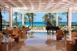 Hotel lobby at Constantinou Bros Asimina Suites Hotel, Almyra, Cyprus