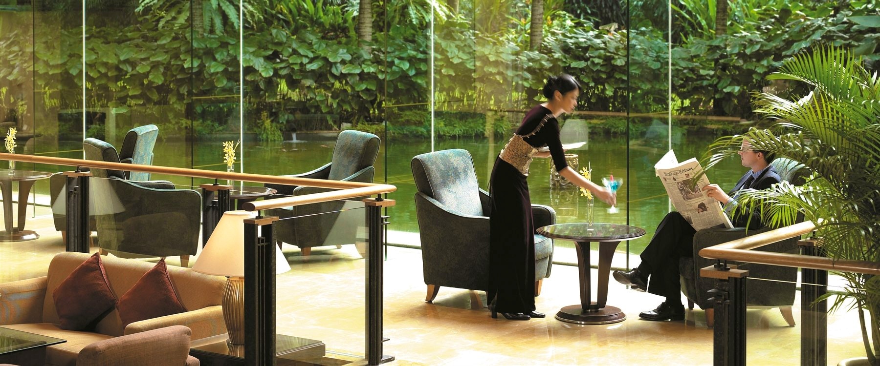 Bar area at Shangri-La Hotel Kuala Lumpur, Malaysia