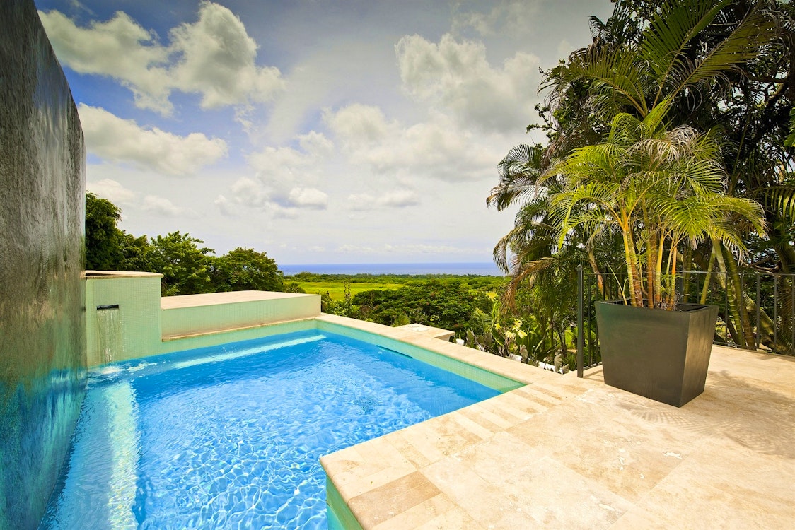 plunge pool  at martello house barbados 