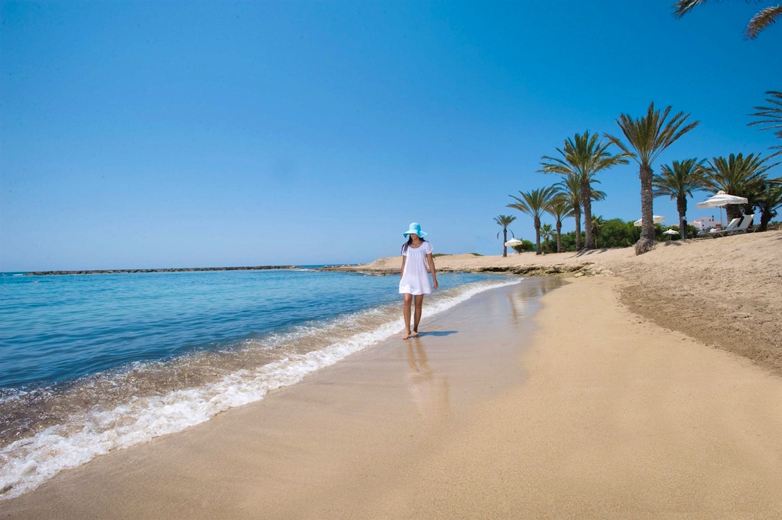 The beach area, Constantinou Bros Asimina Suites Hotel, Almyra, Cyprus