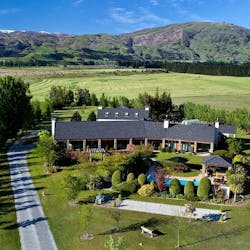exterior of Lime Tree Lodge Wanaka, South Island, New Zealand