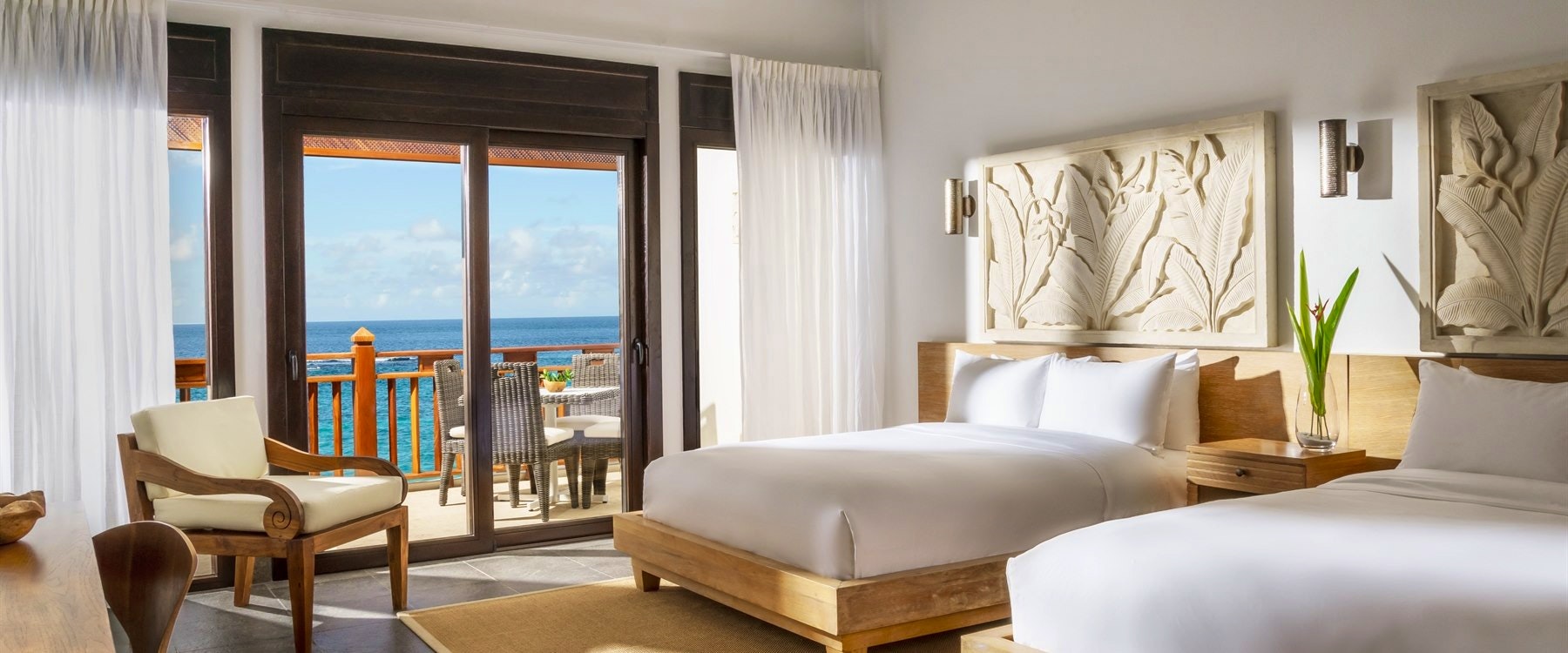 Premium Double Bedroom with Ocean Ciew at Zemi Beach House, Anguilla 