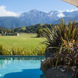 Pool at Hapuku Lodge + Tree Houses, Kaikoura
