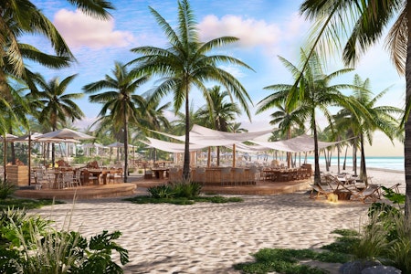 Beach Bar View, W Punta Cana, Dominican Republic