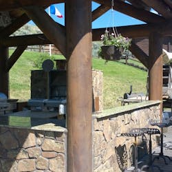 BBQ/Grill Area At Goosewing Ranch