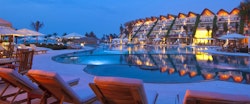 Master Pool at Night at Las Ventanas al Paraiso A Rosewood Resort, Los Cabos, Mexico