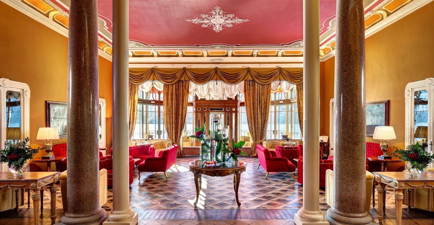 Lobby, Grand Hotel Tremezzo, Lake Como, Italy