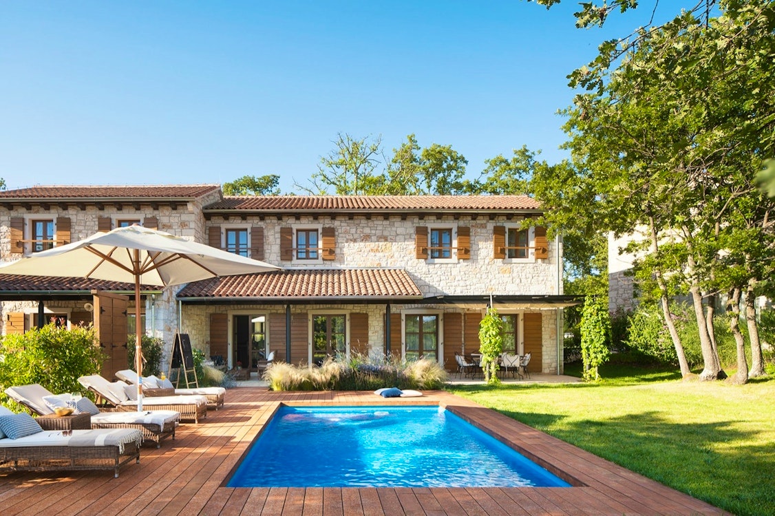 Exterior Two Bedroom Residence with Pool