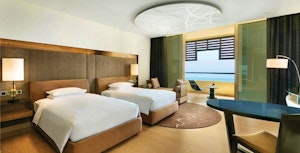 2 Twin Beds with Sea View 