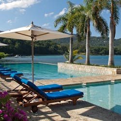 Pool area at Round Hill, Jamaica