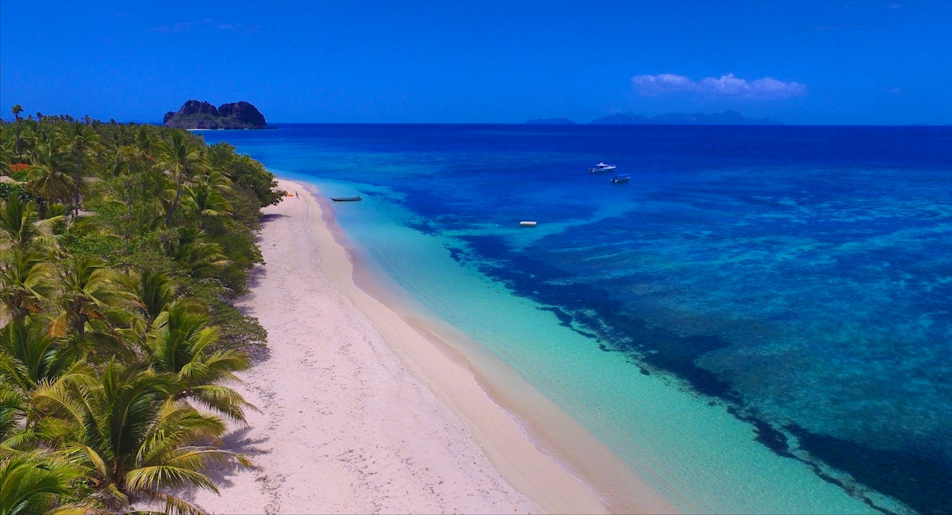 Aerial View of VOMO Island Resort, Fiji