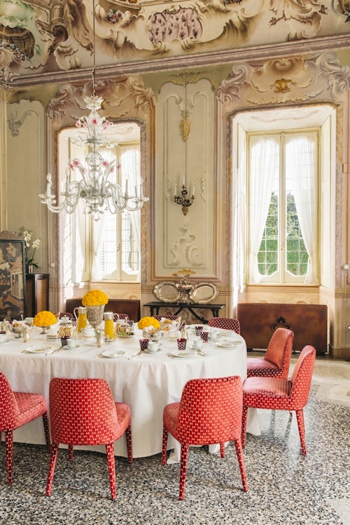 Dining Room at Villa Sola Cabiati