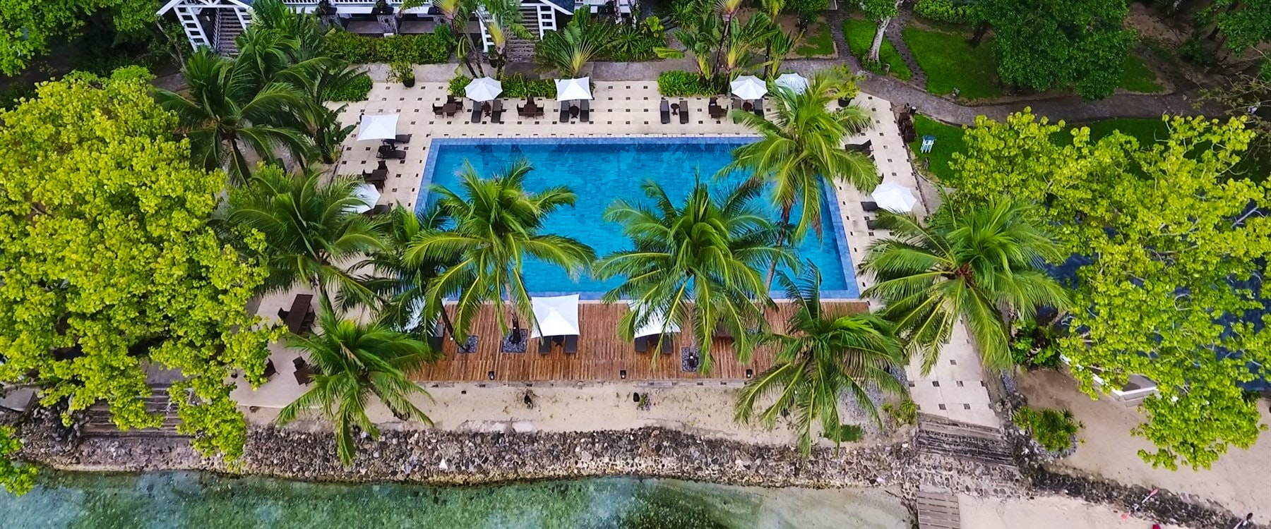 Aerial image of El Nido Lagen Island, Palawan