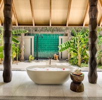 Beach Villa Bathroom at JOALI Maldives, Indian Ocean 