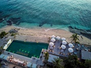 Ariel of Adult Pool at VOMO Island Resort, Fiji