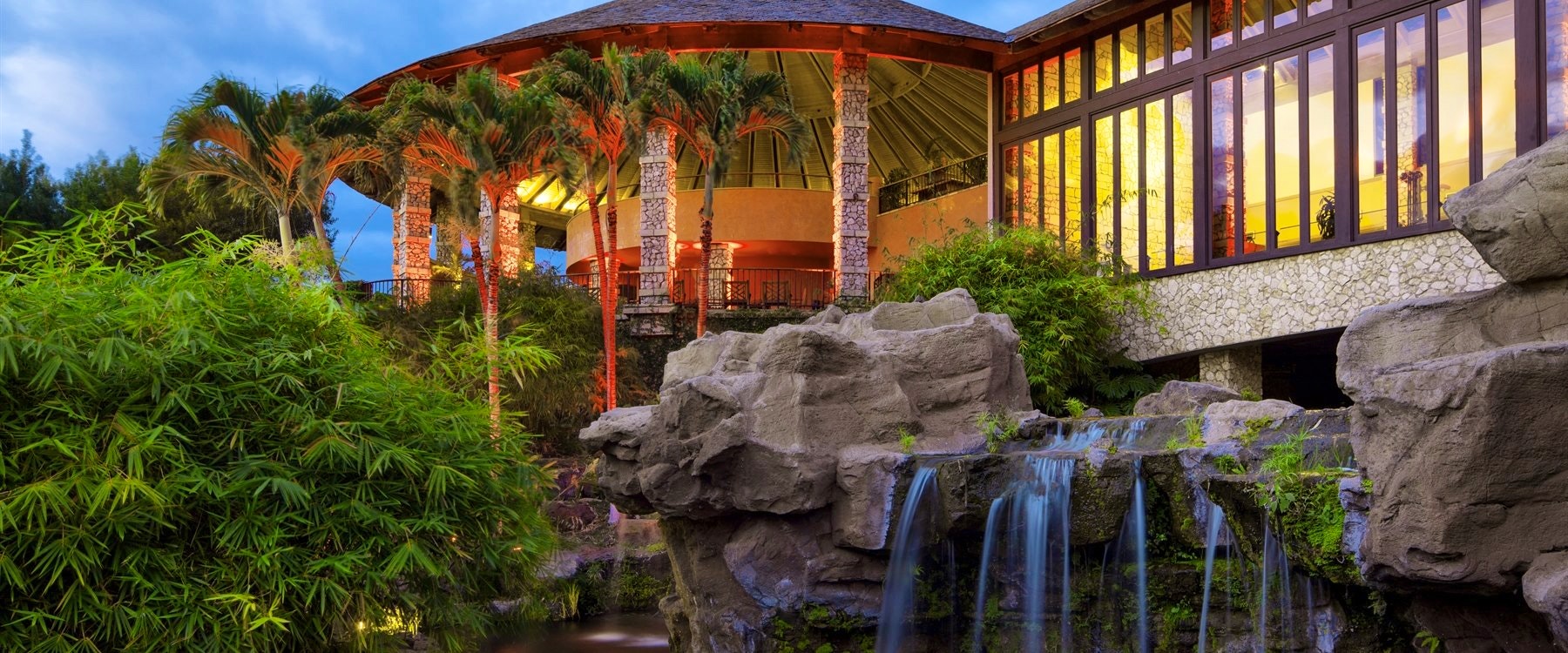 Waterfalls at Hotel Wailea Maui, Hawaii 