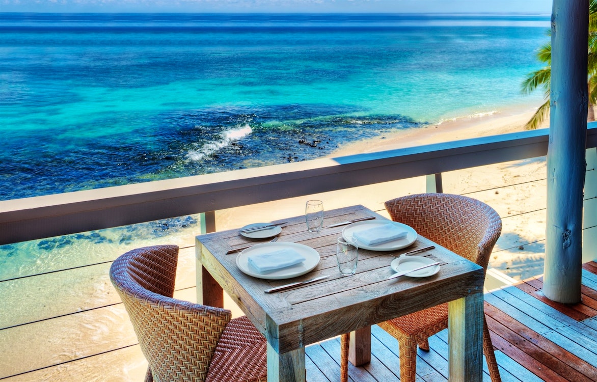 Dining Area at VOMO Island Resort, Fiji