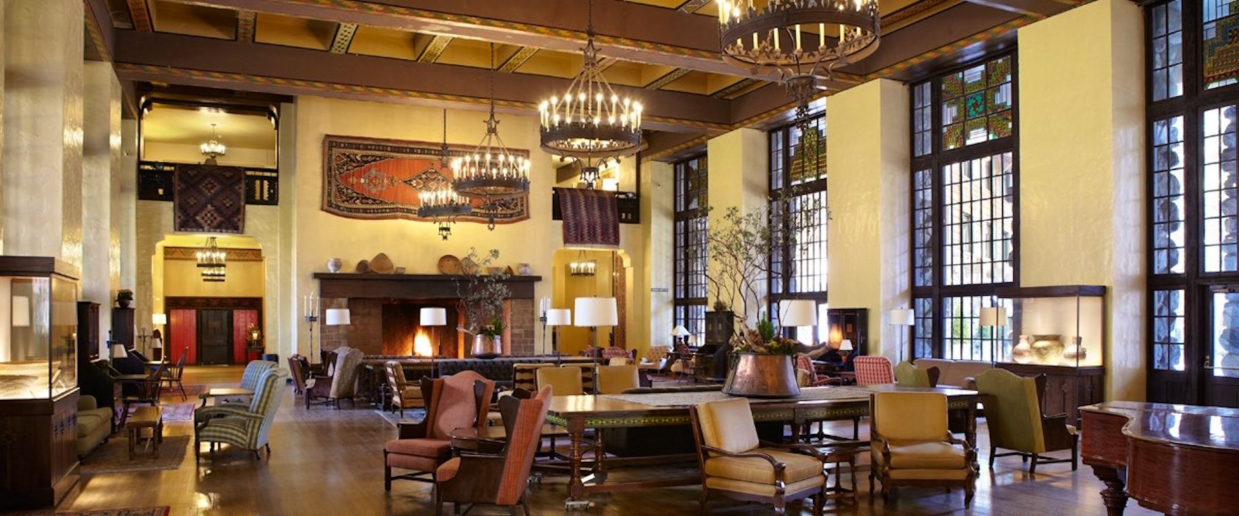 Lounge at Majestic Yosemite Hotel, California 