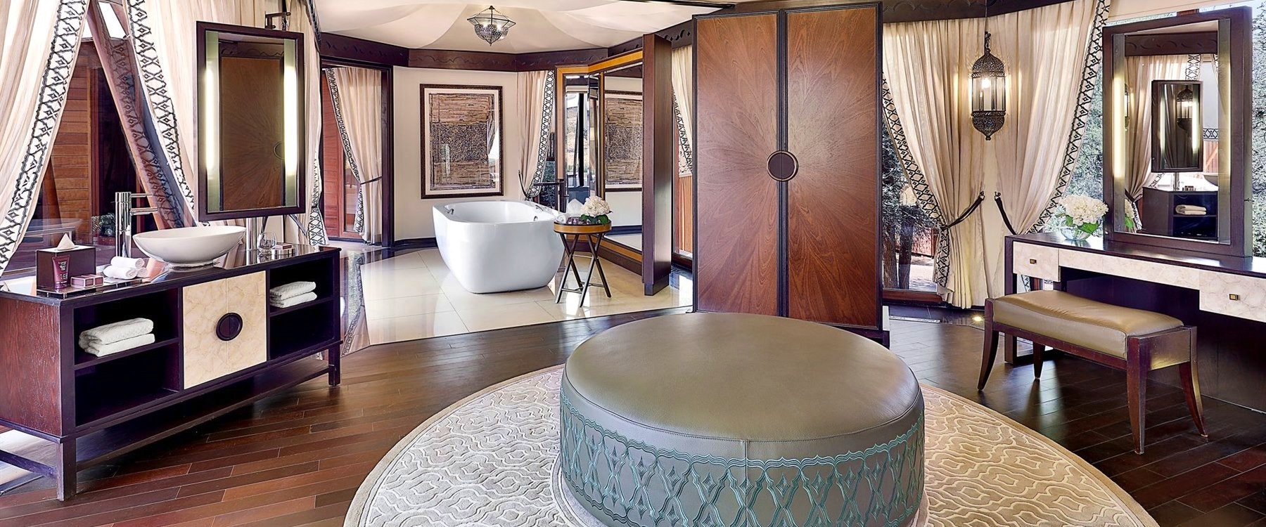 Tented Pool Villa Bathroom at Al Wadi Desert, Ras Al Khaimah