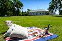 Picnic Setting at Quamby Estate, Launceston, Tasmania, Australia
