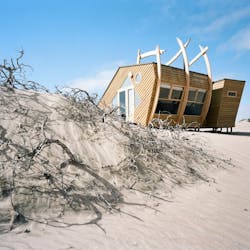 beach view at shipwreck lodge skeleton coast namibia