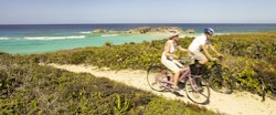 Cycling on the island at COMO Parrot Cay, Turks and Caicos