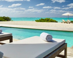 Two bedroom beach house deck at COMO Parrot Cay, Turks and Caicos