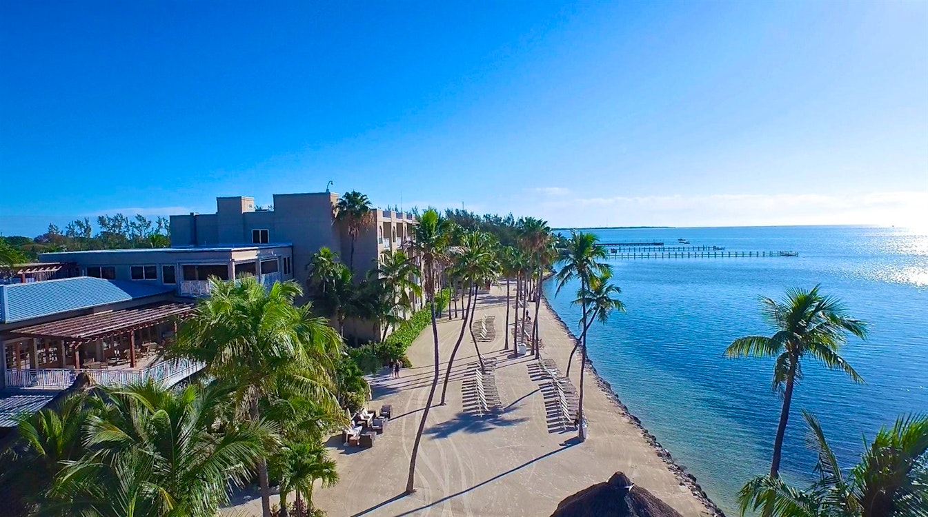 manmade beach at cheeca lodge  spa florida keys 