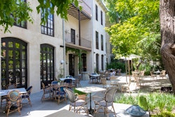 Outside dining at Can Bordoy Grand House & Garden